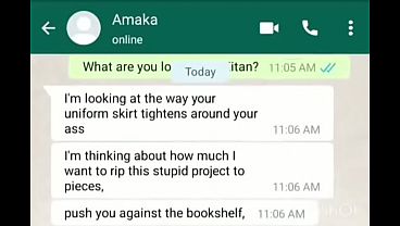 Amaka le reta a su profesor a una follada épica