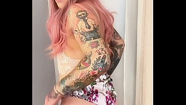 Trans femenina con polla gruesa y culo apretado follando sin parar